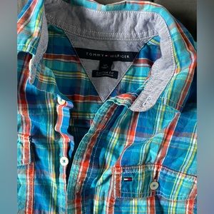 Tommy Hilfiger mens small casual shirt sleeve shirt comfy and soft , light use